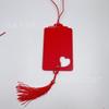 Etiqueta de madera roja para oración en el templo, tarjeta de deseos para lugares pintorescos, tarjeta de madera, decoración navideña, productos de madera