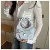 Diseño moderno estilo coreano, color liso elegante, cadena de moda nueva, estampado floral de moda, bolso de hombro y cruzado elegante para el día a día