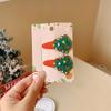 Pinza para el pelo de estrella roja de Año Nuevo y Navidad, pinza lateral de bola de pelo para flequillo, accesorios para el pelo para vestirse