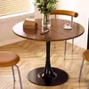 Mesa redonda Tulipán para apartamentos pequeños, mesa redonda de comedor para balcón de casa, mesa de centro, mesa de reuniones, mesa de recepción, mesa auxiliar