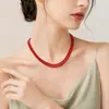Colar de Pérolas Dupla Camada Simples Transfronteiriço Europeu e Americano Feminino High-End Corrente de Clavícula Nicho Francês Gargantilha Atacado