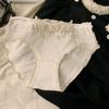 Braguitas de Algodón Estilo Japonés Caladas Estilo Deseo Puro para Mujer Algodón en la Entrepierna Otoño e Invierno 2024 Nuevas Braguitas Sexy de Encaje