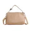 Bolsa creativa de lino a rayas 2026 nueva bolsa de hombro versátil con un tacto elegante y de alta gama, bolsa cruzada casual