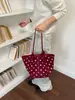 Bolso tote de gran capacidad, moderno y único para mujer, nuevo y elegante bolso de hombro de verano 2026, bolso cubo de lunares para ir al trabajo