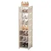 Zapatero estante de almacenamiento multicapa para el hogar simple entrada interior dormitorio espacio de alquiler ahorro de espacio apartamento pequeño zapatero