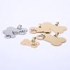 Venta caliente transfronteriza colgante de placa de identificación para perro de acero inoxidable hueco colgante de metal para collar de mascota regalo grabado láser