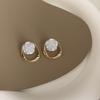 Aretes de Flor Gardenia Estilo Bosque Super Hada para Mujer Estilo Coreano Pequeños Frescos Aretes Camelia Nicho de Gama Alta Elegantes
