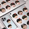 45 adesivos com Jimmy Chen Junming, rabiscos de maçã, transferências de cabeça grande, designs de bebês fofos, adesivos para garrafa de água DIY, adesivos de espelho CCD, adesivos de guitarra e adesivos para diário