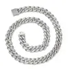 Cadena Cubana de Gran Venta Transfronteriza Cadena Tenis de 12 mm de Ancho Unisex Marca de Moda Cobre Incrustado Circonita Pulsera de Estilo Hip-Hop Europeo y Americano