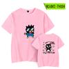 Camiseta Manga Curta Gola Redonda Pinguim Tema Anime Verão Casal Solta Casual Versátil Ins Estilo Curto Roupa Casual
