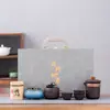Caneca de Argila Roxa para Infusão Rápida, Conjunto Portátil de Chá Kung Fu, Adequado para Viagens ao Ar Livre, Escritório e Uso Doméstico, Disponível em Vários Estilos