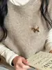 Broche de Pônei Marrom Desenho Animado, Alto Padrão, Luxo Acessível, Corsage Requintado e Fofo, Design de Nicho, Alfinete para Suéter de Outono e Inverno