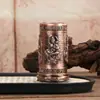 Quemador de Incienso Zen Estilo Chino con Relieve de Buda en Cuatro Lados y Pequeño Diseño de Nube Auspiciosa, Quemador de Incienso de Aleación para Ceremonia del Té y Decoración de Arte del Incienso