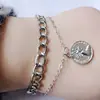 Joyería Europea y Americana de Nicho de Alta Gama, Collares de Retrato Multicapa, Cadenas Metálicas de Clavícula en Capas para Mujer, Accesorios de Moda