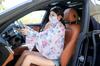 Novo Conjunto de Verão Anti-Xale Feminino Versátil para Viagem ao Ar Livre Dirigindo Protetor Solar Máscara Anti-Vento e Areia Conjunto de Duas Peças