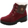 Botas de Neve Aveludadas Espessas Outono e Inverno 2025 Novas de Cano Curto com Solado Grosso Quentes Sapatos de Algodão Femininos Botas Confortáveis