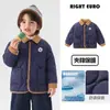 Chaqueta de Algodón para Niños Europeos Derecha Ropa de Algodón para Bebé Invierno Impermeable Tops para Niños Engrosada Nueva Ropa para Niños Ropa de Abrigo para Niños Ropa de Invierno