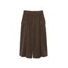 Liquidação Venda de Calça-Saia Versátil de Veludo Cotelê Vintage para Mulheres com Design de Bolso Workwear, Calça Wide Leg de Cintura Alta