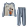 Pijamas de primavera y otoño para niñas Traje de manga larga para niños Ropa de casa linda para niñas medianas y grandes Ropa exterior para padres e hijos