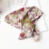 Lenço Xadrez com Bolinhas Vintage de Alta Qualidade Lenço Decorativo para Cabeça Lenço de Seda Novo Estilo Primavera e Verão