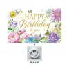 Fondo de Cumpleaños Nuevo 2026 Transfronterizo Amazon Temu Meike Duo Banner de Decoración para Fiesta Fondo para Fotos