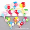Accesorios de Resina Accesorios de Pegamento Blanco Almohadilla de Tinta Globo Aerostático DIY Globo para Mano y Pie Funda para Teléfono Móvil Tocados Accesorios para el Cabello