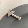 Coração da menina amor Pearl Flash Diamond Hairpin New Cyber Celebrity Side Clip Requintado de uma palavra Clipe elegante quebrado Headpin Headwear
