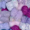 Paquete de Prueba Aleatorio de Hilo Mezclado a Mano "Hilo de Bola Pequeña de un Solo Hilo" 1Luna Mohair Visón Lana Algodón Hilo para Journaling