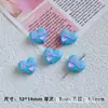 Color dopamina aleación pintura gota aceite cartas de amor cuentas sueltas diy doble cara forma de corazón accesorios de joyería con cuentas