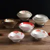 Platos de Melamina Nostálgicos de la Vieja Escuela, Platos Tradicionales para Fondue, Vajilla de Especialidad Retro Mismo Estilo que Guo Shufen