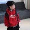 Ropa para Niños Michael Xie Sudadera para Niños con Forro de Felpa, Engrosada para Otoño e Invierno, Nueva Sudadera con Capucha de Felpa Estilo Coreano para Niños Mayores