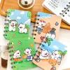 Cuaderno Espiral Cachorro de Dibujos Animados Bloc de Notas de Bolsillo Portátil Papelería Regalo de Recompensa Cuaderno Pequeño A7 Regalo Pequeño