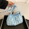 Bolso Dumpling Colorido Suave para Mujer 2024 Nuevo Bolso de Mano Casual Bolso de Hombro Fresco para Niña