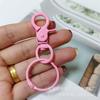 Llavero con pinza de pintura de color, directo de fábrica, hebilla para perro, anillo para libro, anillo de hojas sueltas, juguete, joyería, hebilla colgante