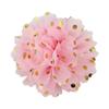 Rollo de lunares florales de alto brillo de 10 cm, adornos de mascota de gasa de lunares, tocado de flor para niños, flor, 32 colores en stock