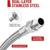 Amazon Suministra 1.0*20.1 pulgadas * 40 pulgadas NPT, Interfaz Macho NPT de 3/8*20 pulgadas Tuberías Corrugadas