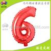 Globo de película de aluminio alfanumérico rojo grande de 16 pulgadas A- Z globo de papel de aluminio decoración de fiesta de boda cumpleaños