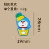 Venta Caliente Serie Doraemon Charms para Zapatos Crocs Accesorios para Zapatos Adornos Hebillas Decorativas DIY