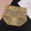 Renda Explosiva Micro Barriga Levanta Quadril Roupa Íntima Feminina Cintura Média-Alta Confortável Longa Seda Parte Inferior Virilha Roupa Íntima Calcinhas Femininas