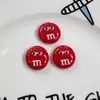 Juguetes de Comida de Simulación Serie M&M Accesorios de Resina DIY para Fundas de Teléfono, Zuecos, Pinzas para el Cabello, Adornos para el Cabello y Materiales para Parches
