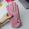 Guantes de invierno para mujer con forro polar, engrosados, a prueba de frío, cálidos, cortavientos, para exteriores, equitación, conducción, tacto de terciopelo, algodón, venta al por mayor