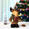Muñeco retráctil navideño transfronterizo para ventana, decoración navideña de Papá Noel, muñeco de nieve de pie, regalo navideño