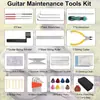 Traje de 55 Piezas de Herramientas de Mantenimiento para Guitarra Traje de Herramientas de Reparación para Guitarra Ukulele Bajo Banjo