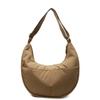 Bolsa Transversal de Tecido de Nylon Super Popular para Comércio Exterior para Mulheres 2025 Nova Versátil Casual Simples Bolsa Dumpling Leve Bolsa para Deslocamento