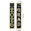 Pareados Transfronterizos de Temporada de Graduación, Decoración de Lugar, Banderines de Puerta, Banderines Colgantes Temáticos de la Generación 2026 y Decoraciones de Cortina de Puerta