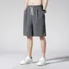 Pantalones Cortos Casuales Finos para Hombre Transfronterizos Estilo Hong Kong, Corte Holgado, Talla Grande, Pantalones Cortos Deportivos de Seda de Hielo para Hombre, Ropa de Exterior de Verano, Pantalones Cortos Grandes