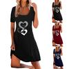 2022 Amazon AliExpress transfronterizo nuevo primavera y verano nueva moda estampado tres amor vestido ropa de mujer