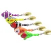 Señuelo Cuchara Vibratoria de Hierro Fundido para Lanzamiento a Larga Distancia, Micro Señuelo Remolino Pequeño, Spinnerbait Multiusos de Agua Dulce para Lobina y Trucha