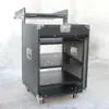 Gabinete de Amplificador 8U16U Caixa de Som Mixer Projetor Tampa Superior Hidráulica Rack Uso em Palco Maleta de Voo