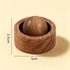 Venta al por mayor de fábrica Difusor de Aroma de Bola Redonda Madera Madera de Haya Nogal Negro Palo de Rosa Difusor de Aceite Esencial para Escritorio del Hogar Madera Maciza Fragancia